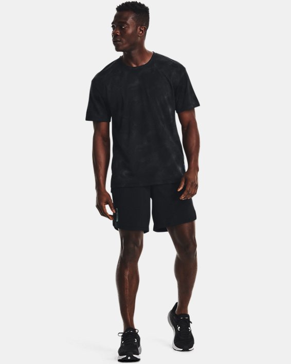 Men's UA Run Anywhere Streaker Short Sleeve, Black, pdpMainDesktop image number 2